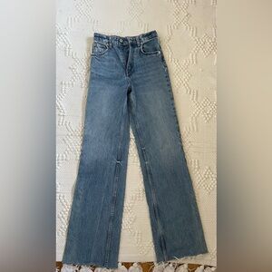 Zara straight blue jeans